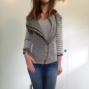 BKE A-line zip hooded sweater